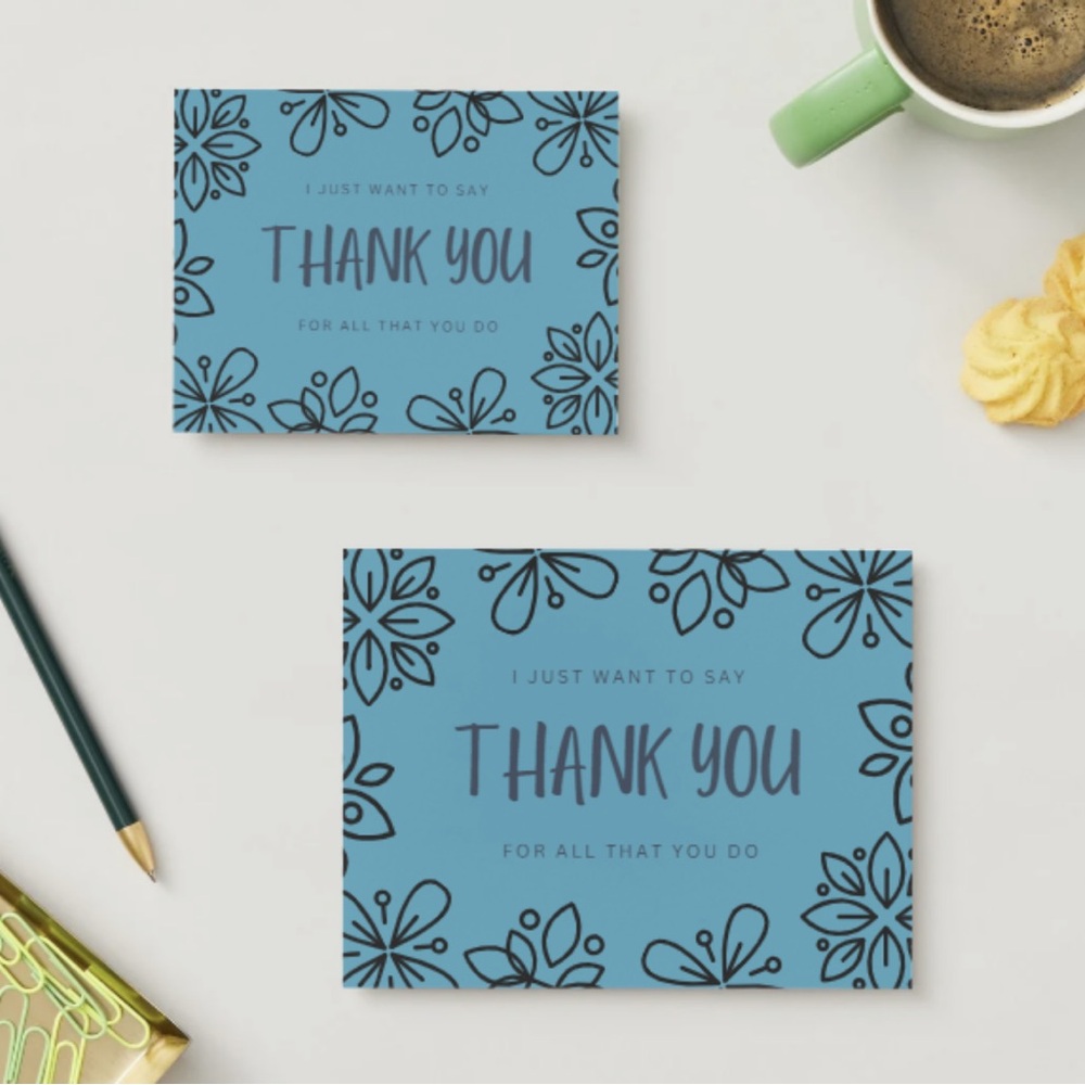 5/$25 Set of 10 Thank You Post Card - Picture 5 of 9